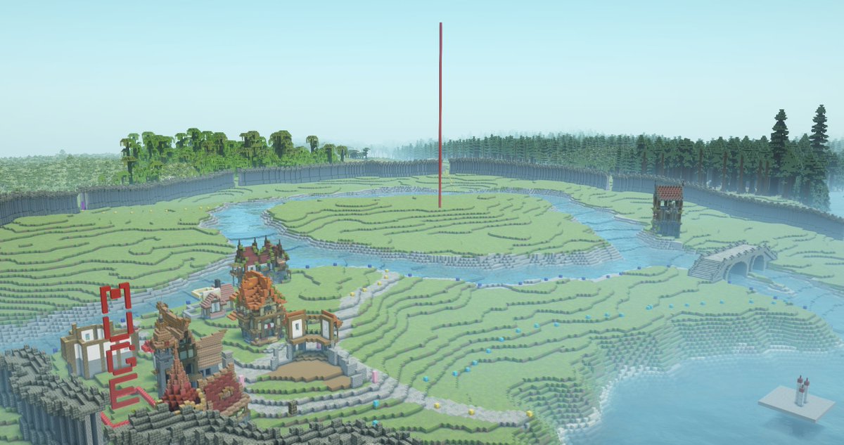 建築イベント初日の成果です！
港町エリアが少しずつ出来てきています！

#CUBE鯖 #Minecraft