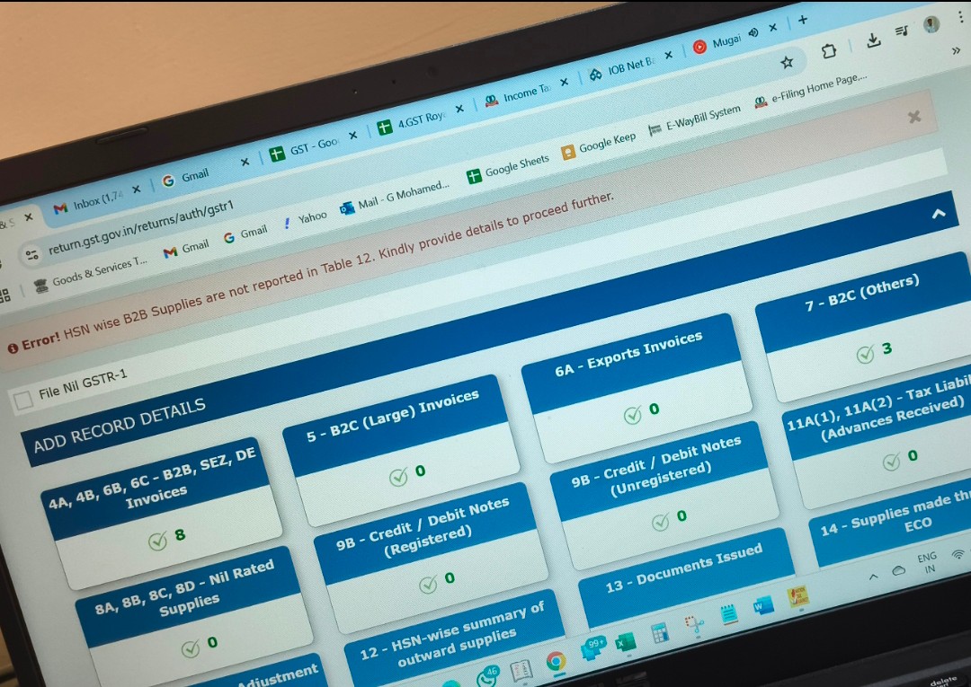 hisham_fayis's tweet image. ⚠️ The Good and Simple Tax is now becoming more complicated.

Yes, every update from GSTN creates a headache with new rules, deadlines, late fees, and portal issues.

@cbic_india @Infosys_GSTN 

#GST #GSTR1 #HSNCode #IndirectTax #GSTN