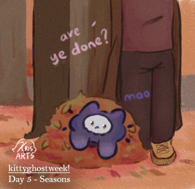 xrisarts's tweet photo. #kittyghostweek | Day 5 - Seasons!
A bit belated..sorry for the wait.. https://t.co/J1cXN3EOmZ