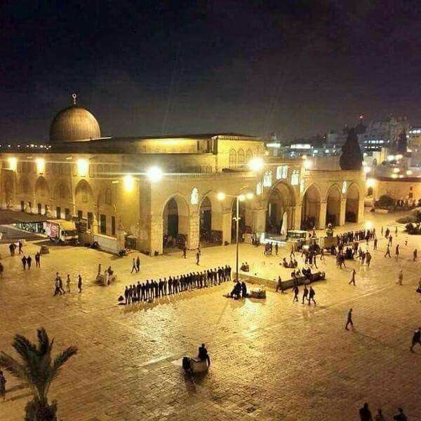 Jerusalem - Al-Aqsa Mosque at night ❤