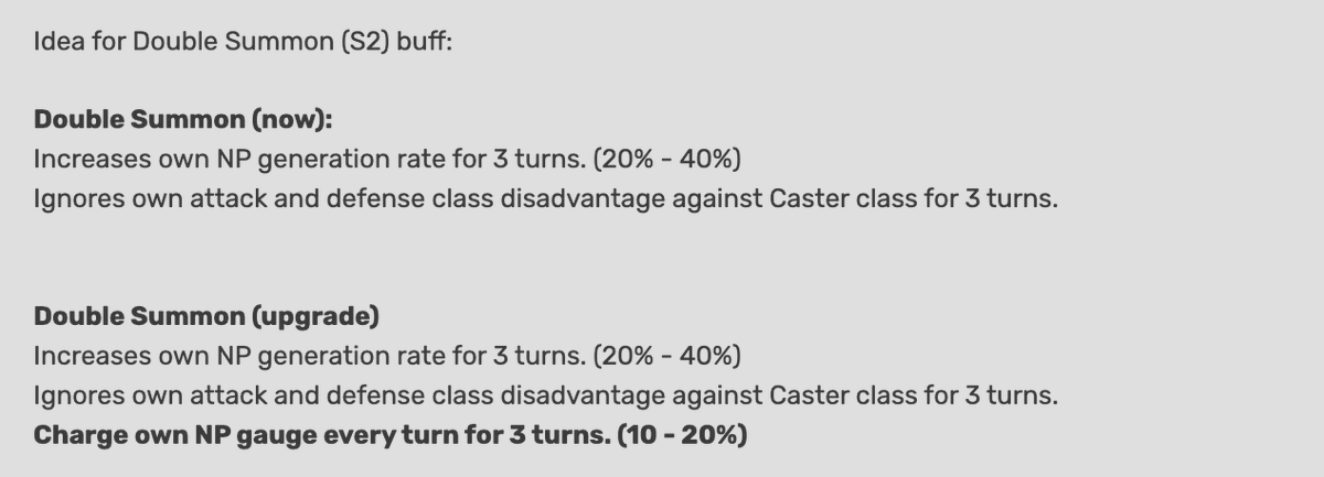 Stan_Semiramis's tweet photo. Idea for Semiramis S2 buff that would be a simple change but ultimately revolutionize the way she plays in FGO. I've seen a lot of people talk about how the skill is worthless and hinders her kit, but I think this would tie that awkward area between her buster/arts kit together https://t.co/vymcbGTrQQ