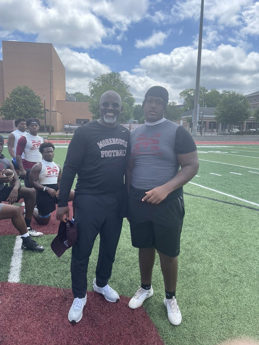 isaiah hall (@zayhall16) on Twitter photo Had a great camp at Morehouse today got a chance to listen to the coaches wise words and learned a lot
<a href="/Ballcoach_65/">Coach Rob</a>
<a href="/JoyWildcats/">Lovejoy High School (GA) Football</a>
<a href="/CoachECarson/">Coach Carson</a>
<a href="/RecruitGeorgia/">Recruit Georgia</a>
<a href="/MorehouseFB/">Morehouse Football</a>
<a href="/coachmathis81/">Terance Mathis</a>
<a href="/whatupbob/">Bob L. Whitfield III</a> Had a great camp at Morehouse today got a chance to listen to the coaches wise words and learned a lot
<a href="/Ballcoach_65/">Coach Rob</a>
<a href="/JoyWildcats/">Lovejoy High School (GA) Football</a>
<a href="/CoachECarson/">Coach Carson</a>
<a href="/RecruitGeorgia/">Recruit Georgia</a>
<a href="/MorehouseFB/">Morehouse Football</a>
<a href="/coachmathis81/">Terance Mathis</a>
<a href="/whatupbob/">Bob L. Whitfield III</a>