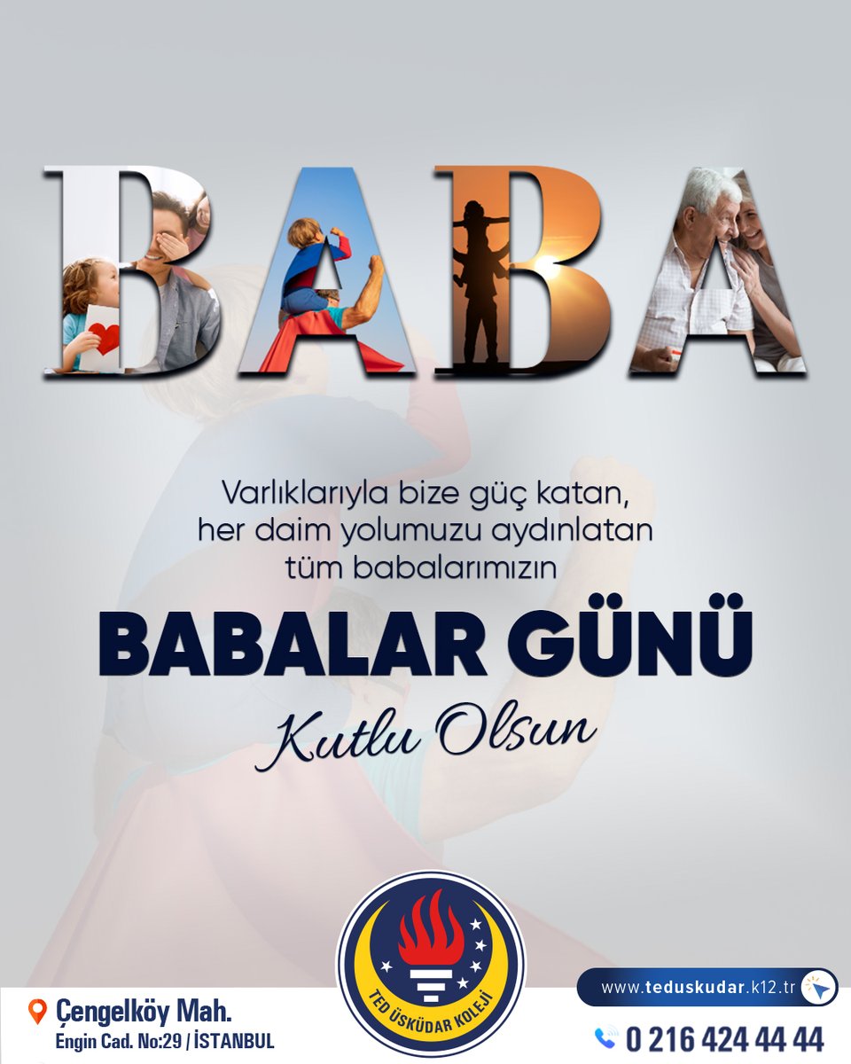 Varlıklarıyla bize güç katan, her daim yolumuzu aydınlatan tüm babalarımızın Babalar Günü kutlu olsun. 💙👑👔 #TED #TEDüsküdarkoleji #babalargünü