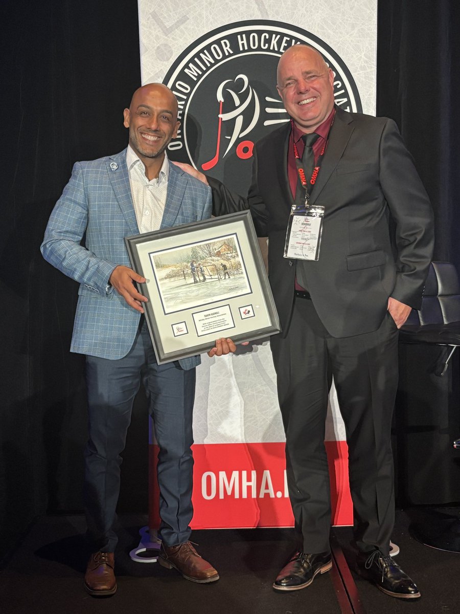 WhitbyHockey's tweet photo. Yesterday our Development Coordinator, Rahim Karmali, was awarded the 2024-2025 Excellence in Development award by the OMHA! We are very proud of Rahim and would like to issue him a very well deserved congratulations! #WMHA https://t.co/tW8Tx3Jh5j