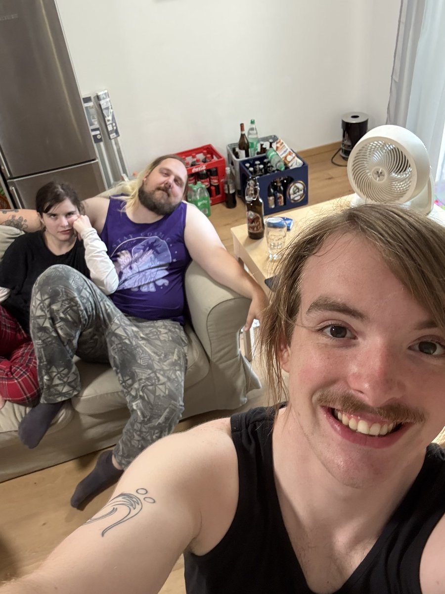 Celebrating my last day In germany with  <a href="/DeusNegotiator/">Deus</a> and <a href="/PatchNpaw/">Patchu</a>