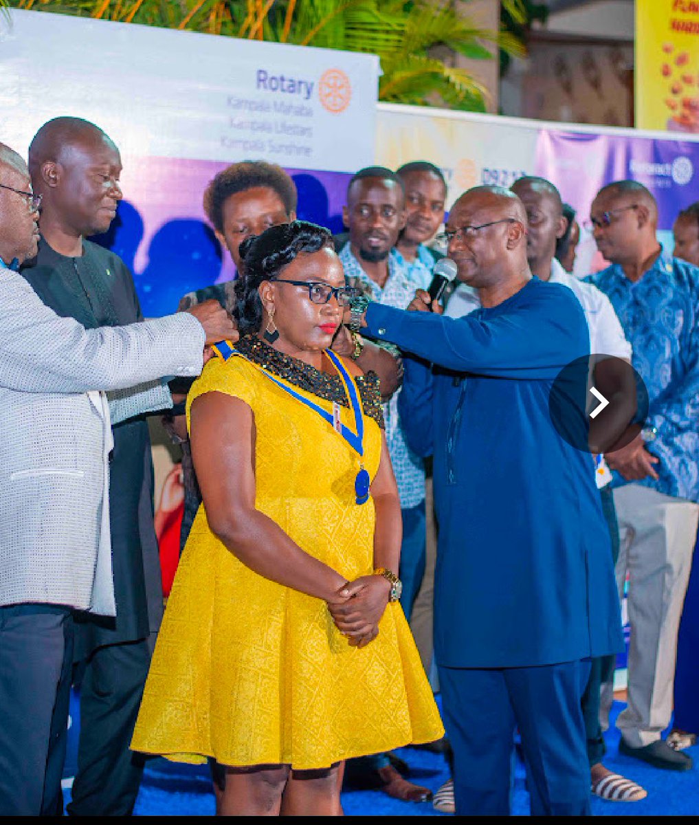 Esteri (@esteri4) on Twitter photo Being installed as a United for good President of the <a href="/rcklalifestars/">Rotary Club Kampala Life Stars</a> . I pledge to serve to achieve the 7 areas of focus of <a href="/Rotary/">Rotary International</a> Being installed as a United for good President of the <a href="/rcklalifestars/">Rotary Club Kampala Life Stars</a> . I pledge to serve to achieve the 7 areas of focus of <a href="/Rotary/">Rotary International</a>