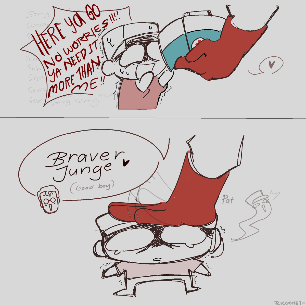 WhoIsRicochet's tweet photo. Good boy #tf2 #tf2medic #tf2scout https://t.co/qmfwI8DDUs