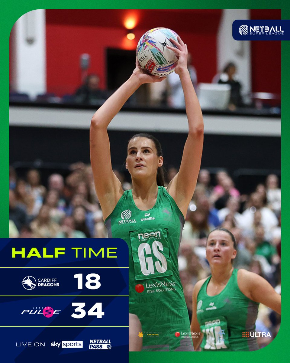 Half time check-in. 🫡 Still all to play for. Let’s go, Dragons! 💚