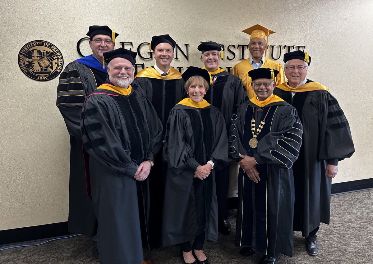 RepBentz's tweet image. Thank you to the Oregon Institute of Technology for the honor to speak and deliver today’s commencement address to the Class of 2025 in Klamath Falls. Thank you for the invitation from President Nagi Naganathan. It was an honor to celebrate the achievements and hard work of…