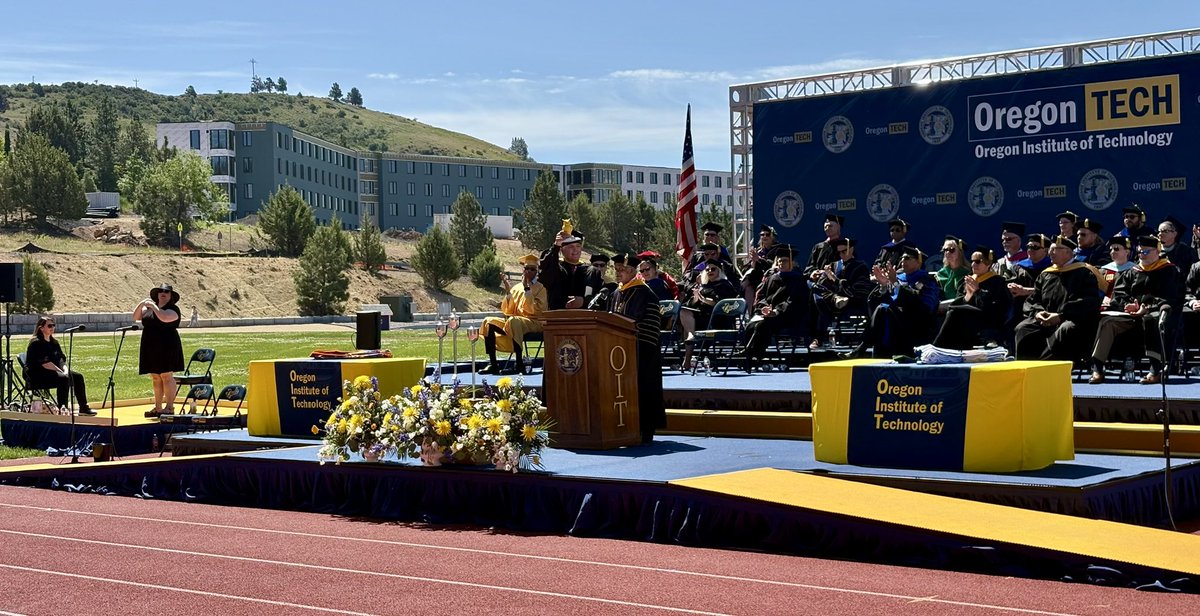 RepBentz's tweet image. Thank you to the Oregon Institute of Technology for the honor to speak and deliver today’s commencement address to the Class of 2025 in Klamath Falls. Thank you for the invitation from President Nagi Naganathan. It was an honor to celebrate the achievements and hard work of…