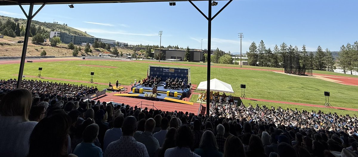 RepBentz's tweet image. Thank you to the Oregon Institute of Technology for the honor to speak and deliver today’s commencement address to the Class of 2025 in Klamath Falls. Thank you for the invitation from President Nagi Naganathan. It was an honor to celebrate the achievements and hard work of…