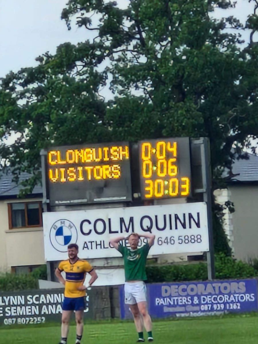 Half Time Score

Carrick 0-06
Clonguish 0-04