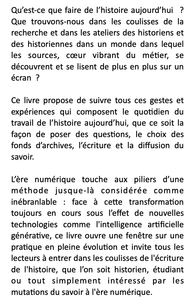 flr_louis's tweet photo. Caroline Muller et Frédéric Clavert - Écrire l'histoire

Gestes et expériences à l'ère numérique

À paraître en septembre chez Armand Colin https://t.co/waIz2MJFrF