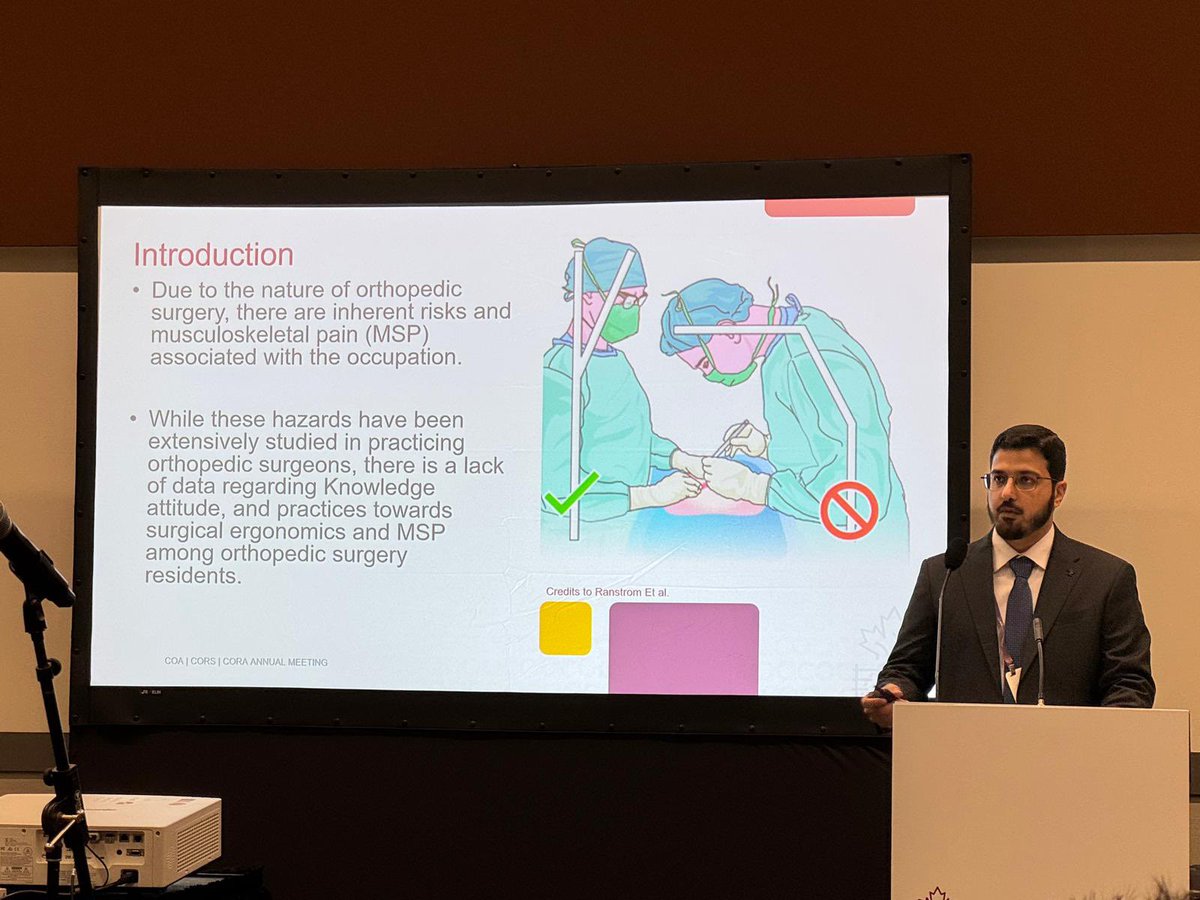 Proud to represent our institution at the COA Annual Meeting 🇨🇦 alongside my colleague, Zyad Aldosari, where we showcased five research projects.

Our gratitude goes to our mentors for their support and guidance
<a href="/ialshaygy/">د. إبراهيم بن صالح الشايجي🎗️ . Ibrahim S. AlShaygy</a> 
<a href="/Abalaseem/">Abdulrahman Alaseem عبدالرحمن العسيم</a> 
<a href="/Motaz_AlAqeel/">Dr.Motaz AlAqeel I د. معتز بن عبد الرحمن العقيّل</a> 

#COAMeeting