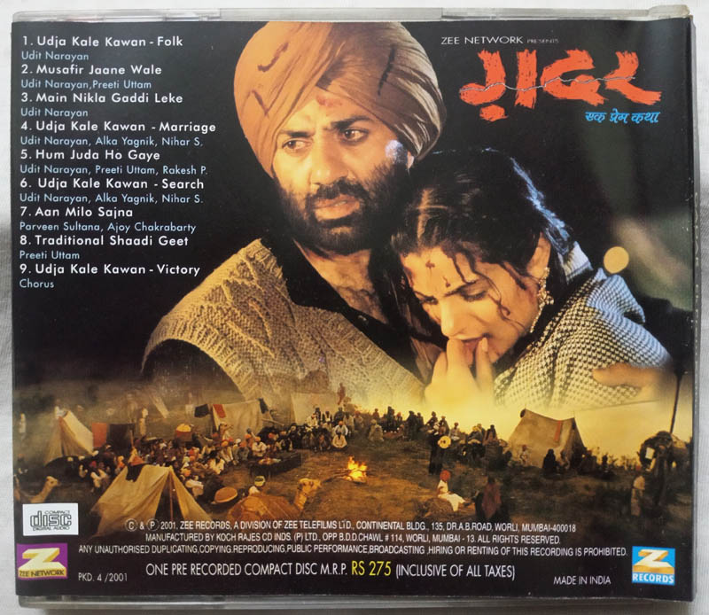 MovzMusicals999's tweet photo. #24YearsForGadar
Film set during the Partition of India in 1947 and Loosely based on the life of #BootaSingh. Highest grossing film of that time.
#Gadar Audiocd
#UttamSingh musical
@iamsunnydeol @amishapatel936 @Anilsharma_dir @ZeeStudios https://t.co/LGESDe3FIq