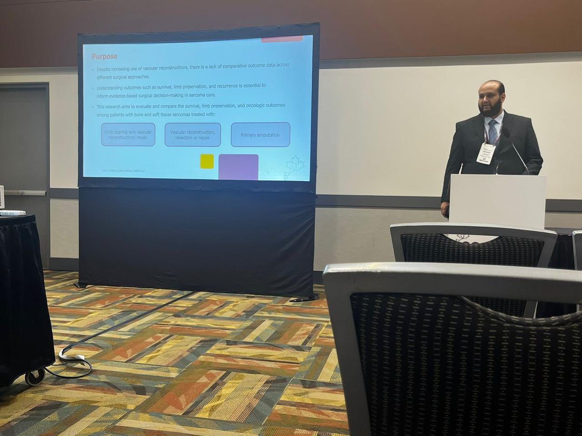 Honored to represent our department at the COA Annual Meeting 🇨🇦 with my colleague Mohammed Alhuqbani, presenting five research projects across orthopedic subspecialties in both oral and poster formats.

Grateful to our mentors <a href="/Motaz_AlAqeel/">Dr.Motaz AlAqeel I د. معتز بن عبد الرحمن العقيّل</a>, <a href="/ialshaygy/">د. إبراهيم بن صالح الشايجي🎗️ . Ibrahim S. AlShaygy</a> <a href="/Abalaseem/">Abdulrahman Alaseem عبدالرحمن العسيم</a> 
#COAMeeting