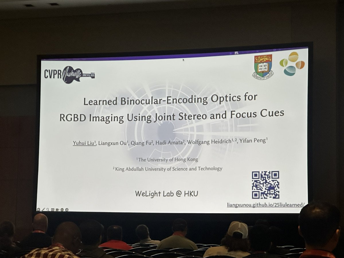 MonaJalal_'s tweet image. Very interesting 3D computer vision research presentation @HKUniversity @KAUST_News @CVPR #cvpr #3dcv #computervision #deeplearning #rgbd #optics #3D #camera