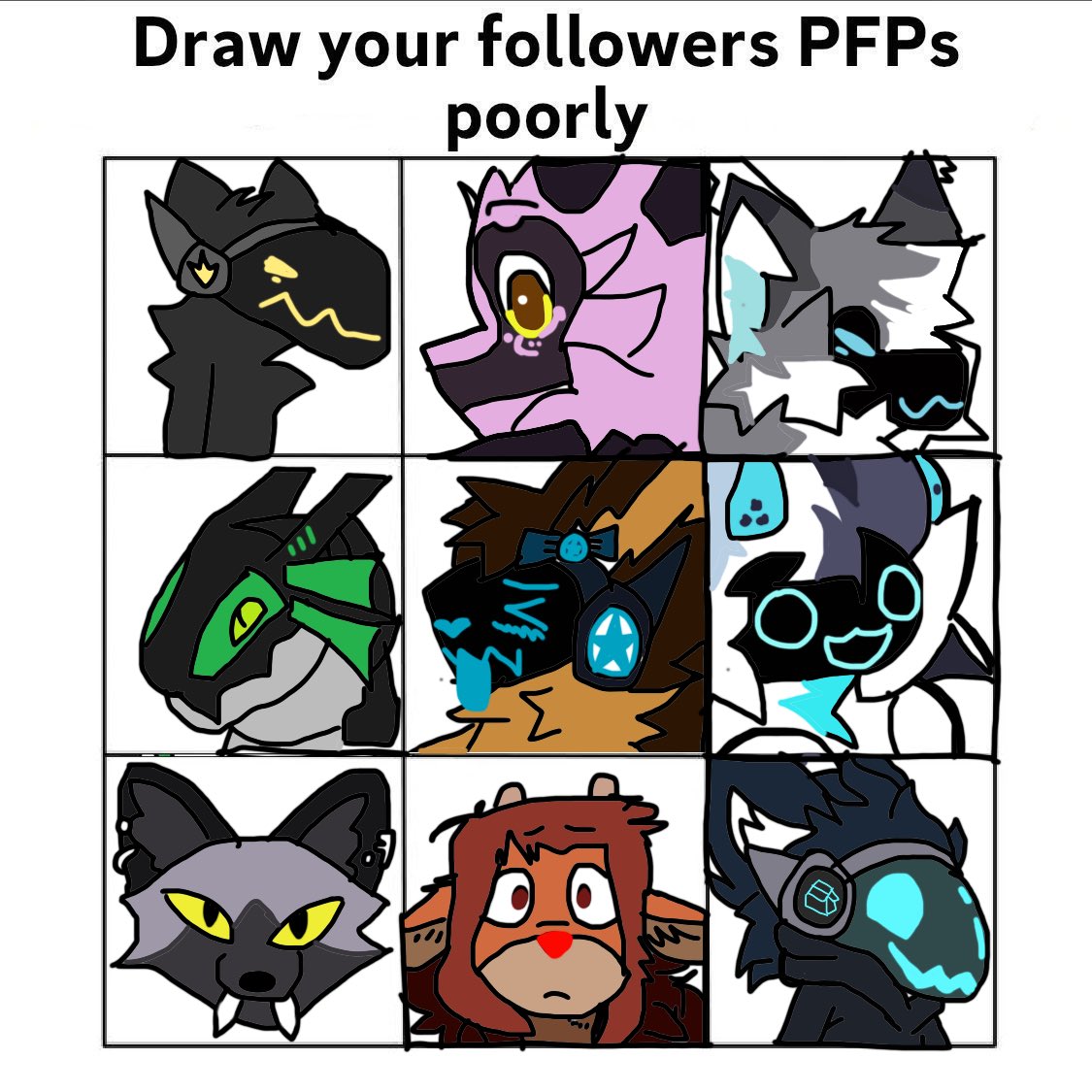 Gresley๐ฆ (@gresleygoober) on Twitter photo First wave of poorly drawn pfps. Hope I havenโt butchered them too badly D:
<a href="/bootfloppydisk/">Bismuth</a>
<a href="/nnaanite/">Nnaath</a>
<a href="/LiteKitsune/">LiteKitsune</a>
<a href="/ravagedscotbot/">Scotbot ๐</a>
<a href="/TexasToaster22/">๐คTexasToastie๐๐ต๐ญ๐ช</a>
<a href="/DarkGoomi/">Goomi ๐ฉท๐ฑ๐ฉต | Stand with Ukraine ๐บ๐ฆ</a>
<a href="/FawkesTheFops/">Fawkes Fops ๐ฆ๐พ</a>
<a href="/dacalicoolest/">Skye</a>
<a href="/MuffinAshii/">muffin ๐ ac</a> First wave of poorly drawn pfps. Hope I havenโt butchered them too badly D:
<a href="/bootfloppydisk/">Bismuth</a>
<a href="/nnaanite/">Nnaath</a>
<a href="/LiteKitsune/">LiteKitsune</a>
<a href="/ravagedscotbot/">Scotbot ๐</a>
<a href="/TexasToaster22/">๐คTexasToastie๐๐ต๐ญ๐ช</a>
<a href="/DarkGoomi/">Goomi ๐ฉท๐ฑ๐ฉต | Stand with Ukraine ๐บ๐ฆ</a>
<a href="/FawkesTheFops/">Fawkes Fops ๐ฆ๐พ</a>
<a href="/dacalicoolest/">Skye</a>
<a href="/MuffinAshii/">muffin ๐ ac</a>