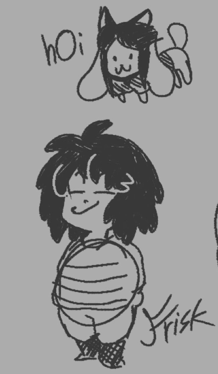 scribblespace_'s tweet image. Shitty undertail doodles I did last year on my phone