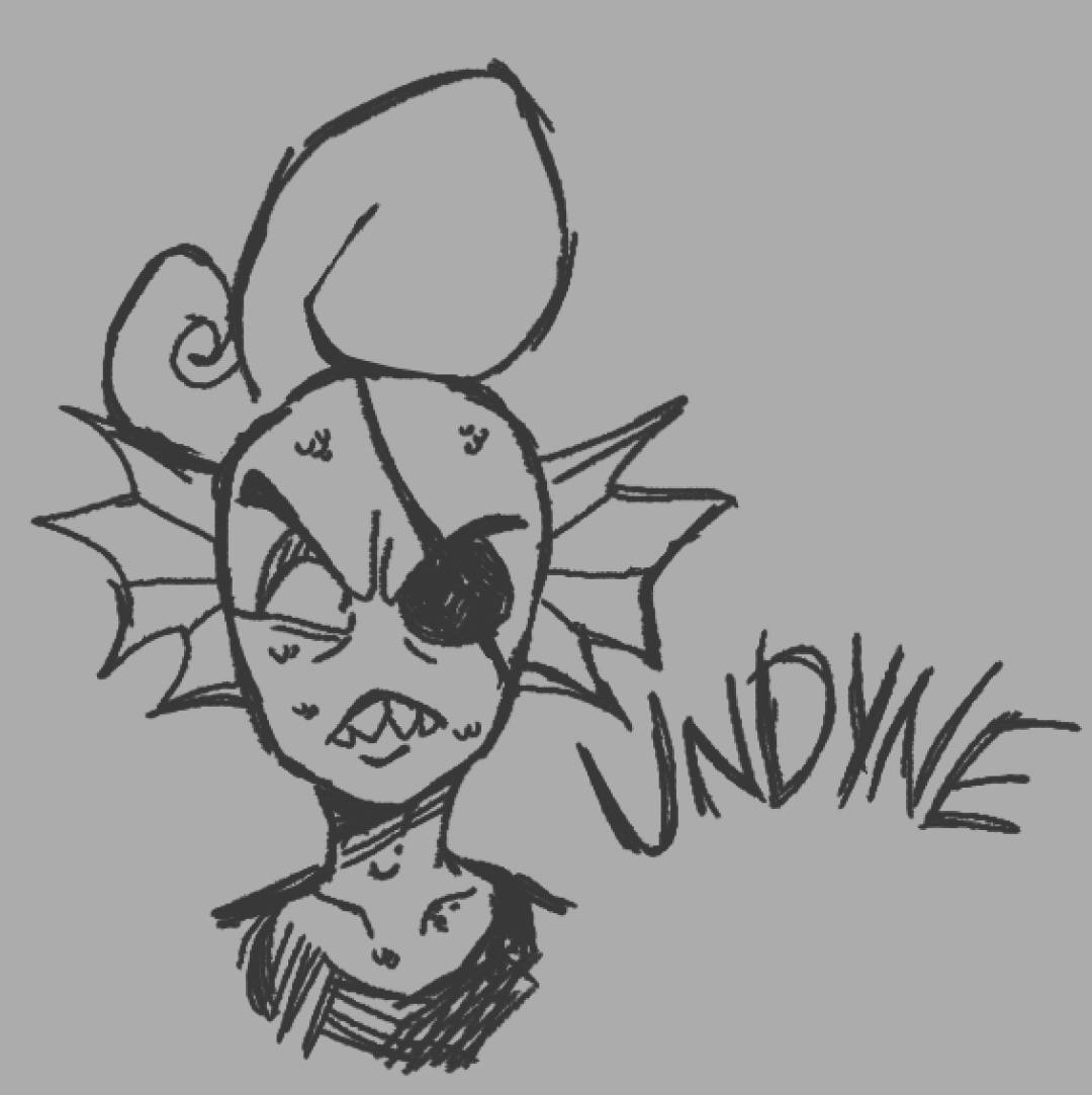 scribblespace_'s tweet image. Shitty undertail doodles I did last year on my phone