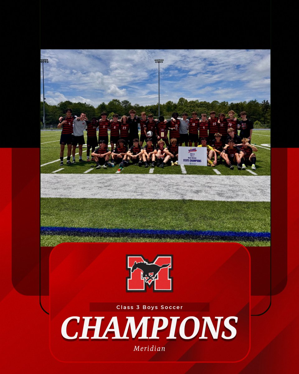 Meridian Class 3 Boys Soccer Champions!
