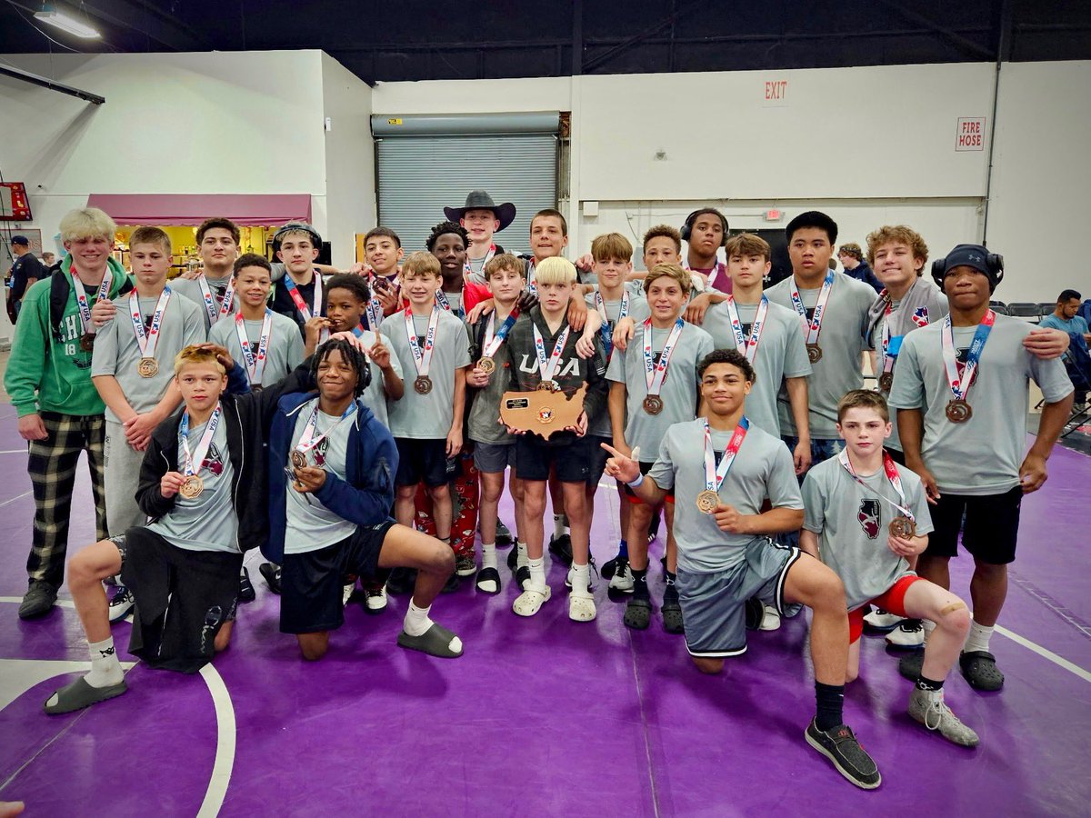 Congratulations to our 14U Freestyle National Dual Team finishing 6th. They also finished 2nd in the Greco Roman Broze/Copper bracket. Thank you to the coaches and all the people behind the scenes for making this happen!