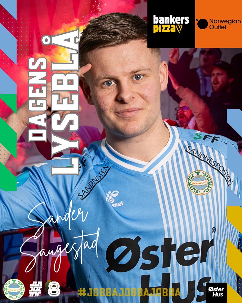 Dagens Lyseblå 💎

Kamppartner KIWI kåret i dag spiller #8, Sander Saugestad til dagens Sandnes Ulf spiller 🩵

Han toppet en god kamp med å banke inn 3-0 på overtid 🎯

Vi gratulerer med gavekort på 1.000,- hos Norwegian Outlet Stavanger og en stor pizza fra Bankers Pizza  🟡🟠