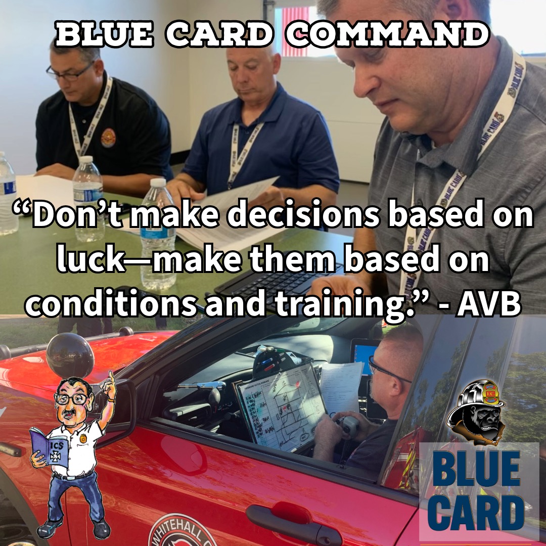 🚒💡 Take luck out of your Incident Action Plan!
For 18 years, Blue Card has delivered proven command training—certifying over 55,000 Incident Commanders to lead with clarity, confidence, and consistency. When seconds matter, don’t rely on luck—rely on a system built on