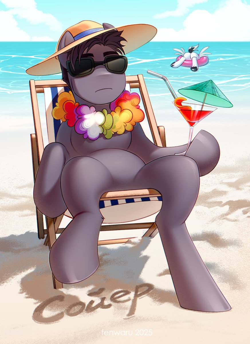 Kyle and Sawyer are on vacation    

#oc #illustration