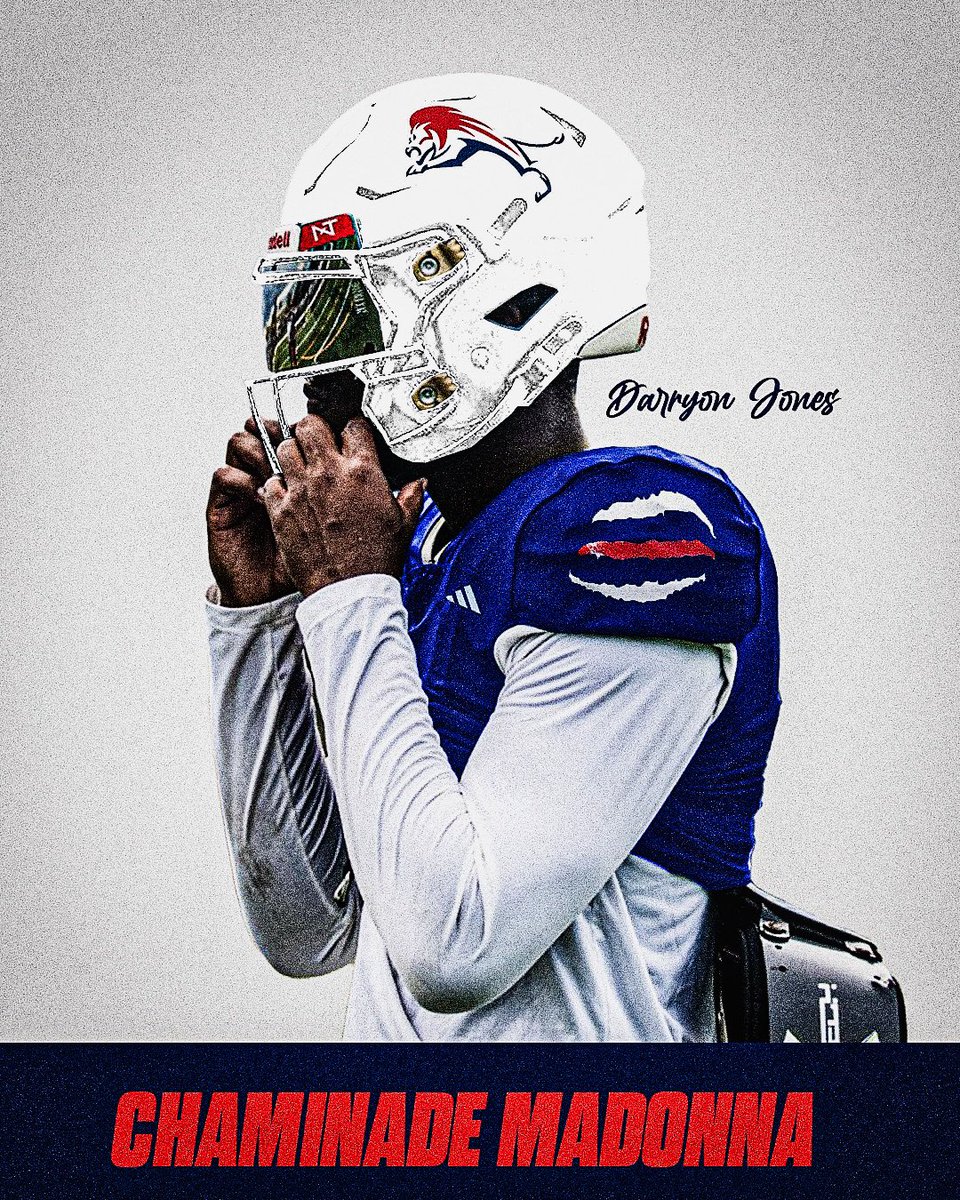 DarryonJonesQB's tweet image. New Uniform, National Championship Goals! @Nadeboyz @CMLions_Sports