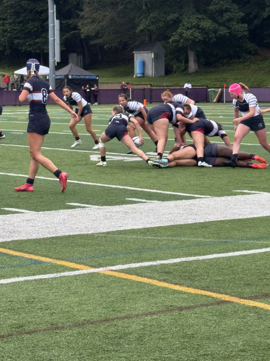 Girls Rugby trailing Belmont 38-7 at halftime