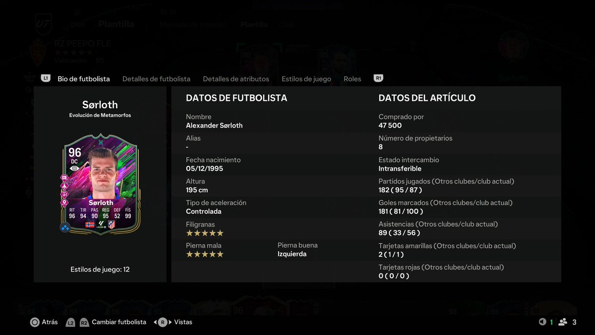 Recompensas 15-0 metamorfos.
Pd: El mejor delantero del juego vuelve a medir casi 2 metros 😂