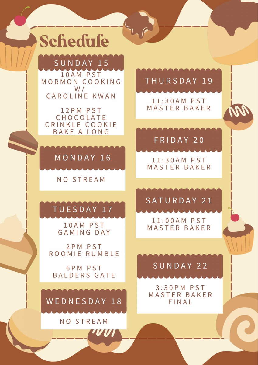 It's Master Baker week!