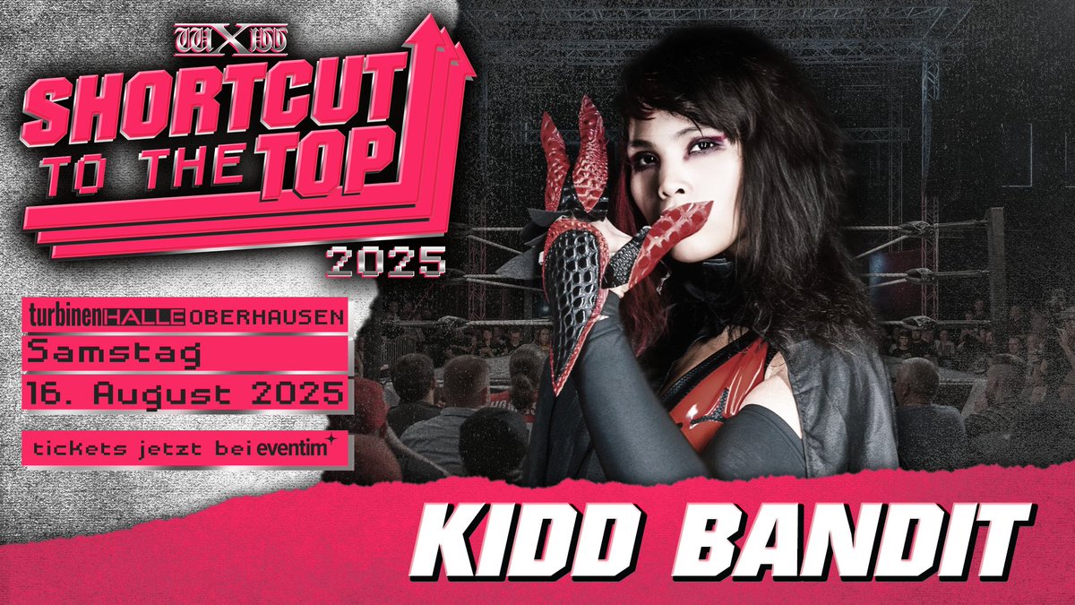 🌟 Kidd Bandit 🦝 bei wXw Shortcut to the Top 🌟

Die talentierte Wrestlerin <a href="/kiddbanditpro/">kidd bandit キッド・バンディット</a> von den Philippinen kommt am 16. August 2025 zu #wXwSTTT nach Oberhausen! Ausgebildet an der renommierten Nightmare Factory von <a href="/CodyRhodes/">Cody Rhodes</a> und <a href="/QTMarshall/">QT Marshall</a>, begeistert Kidd Bandit mit