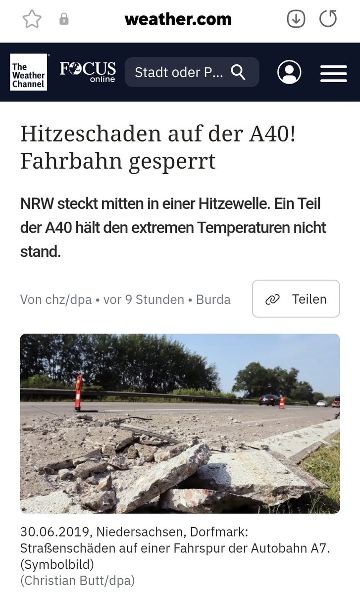 _richtig_falsch's tweet photo. Die Hitze zerstört unsere Autobahnen!?

. https://t.co/C4gmXwohmX