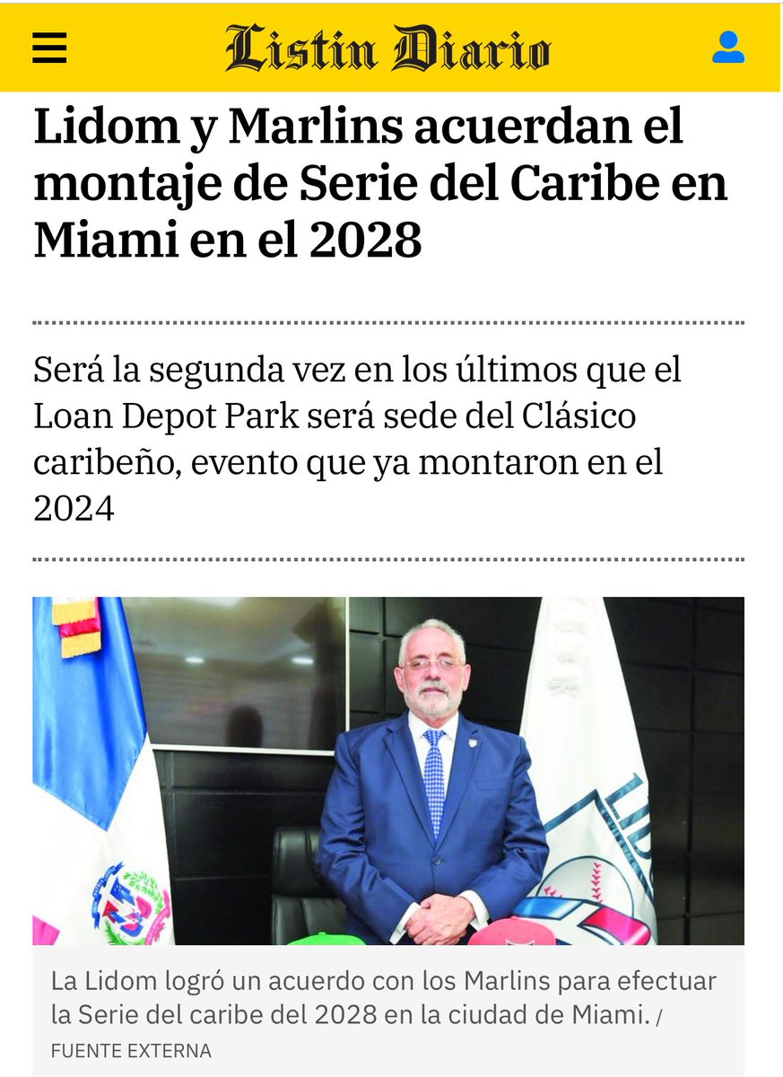 BTolentinoRD's tweet photo. #RD será “sede” de la Serie del Caribe 2028… pero en Miami.🥵 #QueBurla! (voz de Bulin 47).
Los fanáticos de los bleachers (los sin Visa) que cada invierno apoyan el torneo entero… VEANLA POR TELEVISOR, porque la @LIDOMRD exportó el evento y así mismito impuso la exclusion.🤬 https://t.co/XWvT3760Dc