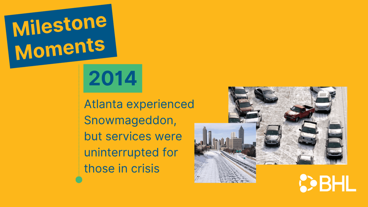 ❄️ 2014: Snowmageddon.

Traffic froze. GCAL didn’t.

No interruptions. No exceptions.

#BHL30 #CrisisResilience #Snowmageddon