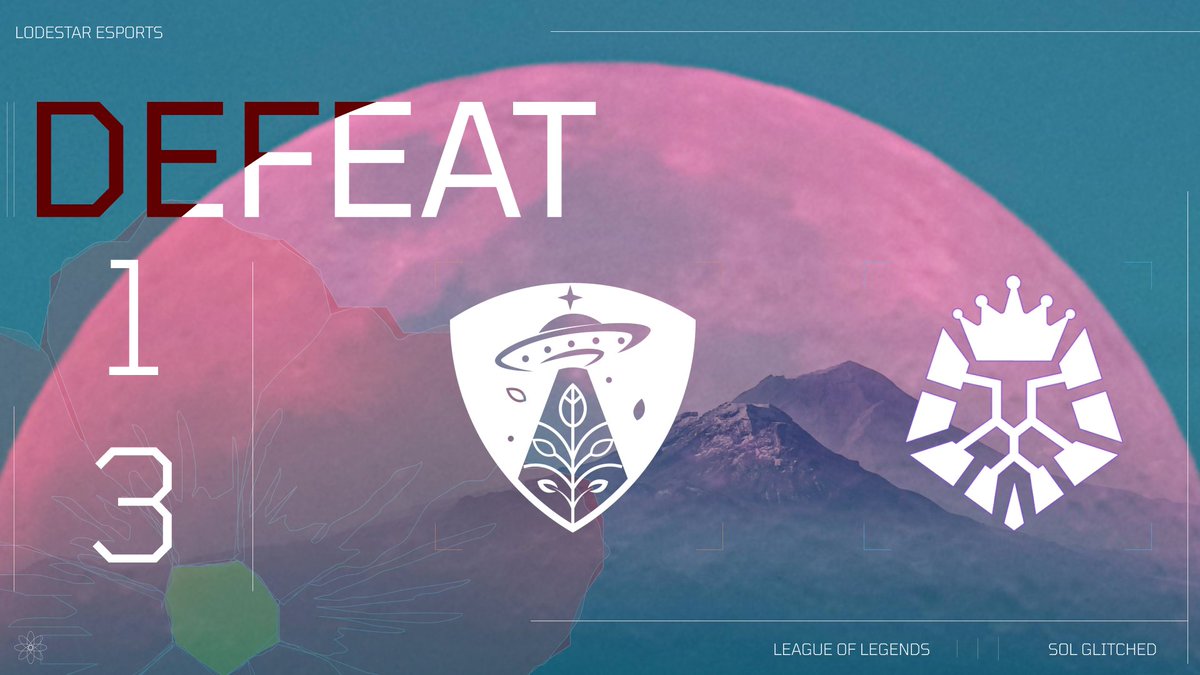 Lodestar Esports (@lodestaresports) on Twitter photo ๐ฐ๏ธ TRANSMISSION: <a href="/glitchedSE/">GlitchedSE</a> DEBRIEF ๐ฐ๏ธ
League team: 1โ3 vs <a href="/LundEsports/">LEO - Lund Esports Organization</a>
Final incursion failed - but progress logged.
They saw us.
Next time, they wonโt survive us. ๐ฐ๏ธ TRANSMISSION: <a href="/glitchedSE/">GlitchedSE</a> DEBRIEF ๐ฐ๏ธ
League team: 1โ3 vs <a href="/LundEsports/">LEO - Lund Esports Organization</a>
Final incursion failed - but progress logged.
They saw us.
Next time, they wonโt survive us.