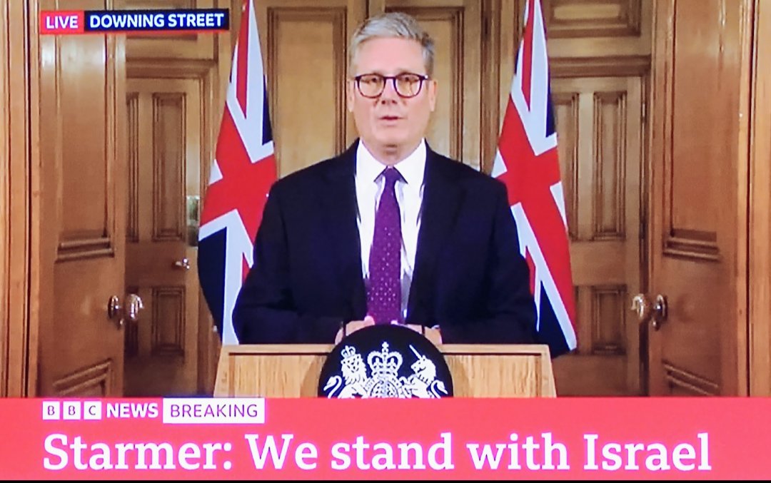 Starmer is sending British jets to defend Israel.
Starmer not only stands with Israel, he's willing to let British military personnel risk dying for Israel. #StarmerOutNow