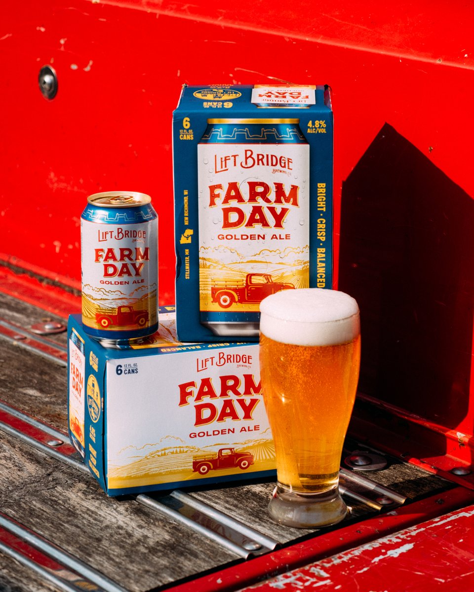Lift Bridge Brewing (@liftbridge) on Twitter photo HAVE A FARM DAY! πΎ
γ
€
Farm Day is our BRAND NEW year-round Golden Ale. It's an easy-drinking, true Golden Ale with a delicate balance of malt sweetness and a blooming hint of floral hops. 4.8% ABV. 
Find it near you π liftbridgebrewery.com/brew-finder/ HAVE A FARM DAY! πΎ
γ
€
Farm Day is our BRAND NEW year-round Golden Ale. It's an easy-drinking, true Golden Ale with a delicate balance of malt sweetness and a blooming hint of floral hops. 4.8% ABV. 
Find it near you π liftbridgebrewery.com/brew-finder/