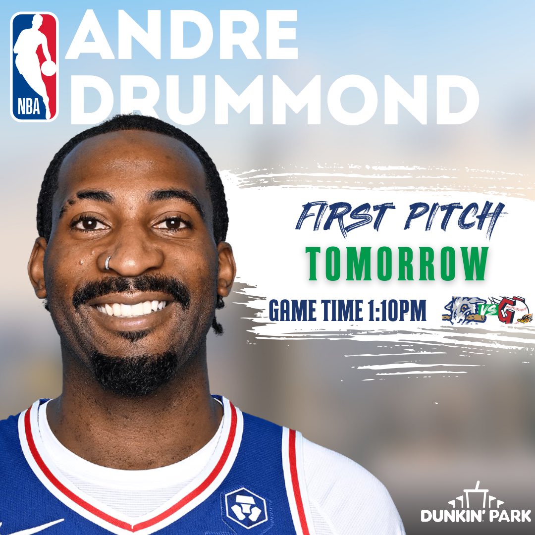 Hartford Yard Goats (@goyardgoats) on Twitter photo Excited to welcome <a href="/AndreDrummond/">Andre Drummond</a> back to Hartford on the field for our Ceremonial Pitch and a very special announcement 🎤🏀 Excited to welcome <a href="/AndreDrummond/">Andre Drummond</a> back to Hartford on the field for our Ceremonial Pitch and a very special announcement 🎤🏀