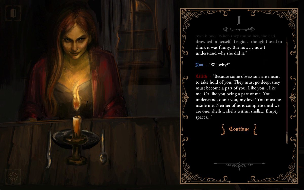'Livber: Smoke and Mirrors' (InEv Games)

An EXCELLENT story-driven visual novel that will leave you with more questions than answers. (Also the art is GORGEOUS!) The demo has 2 endings, I got the "US" ending &amp; will be going back later for the other. Excited for the final game!