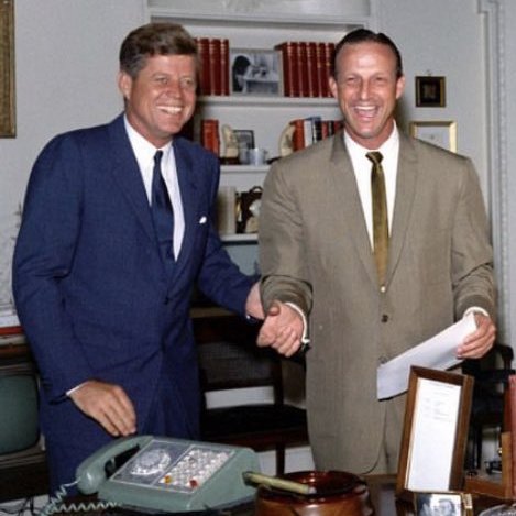John F Kennedy and Stan Musial.