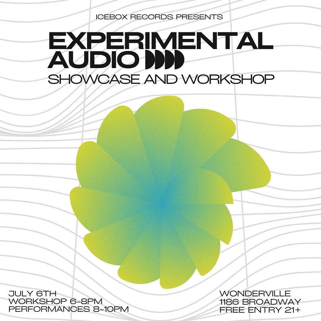 ✨ incoming AV set in Brooklyn 7/6 

⚡️Workshop + Live Performance

Carnal Ex &amp; VjDeliria take you on a journey with modular beats and audio-reactive video art! Enjoy a selection of analog synths and patched modular sequences by Carnal Ex, visually interpreted in real time by