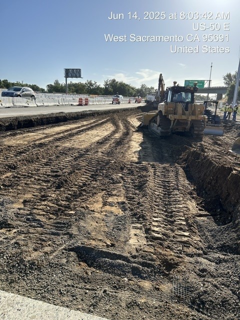 Caltrans District 3 (@caltransdist3) on Twitter photo Plenty of progress overnight on the Yolo 50 pavement rehab project during the planned 79-hour full closure of Highway 50 in <a href="/cityofwestsac/">West Sacramento</a>. Contractor ripped out old concrete and is excavating to prep for pouring new pavement. Reminder: closure is scheduled until 5 am Tuesday. Plenty of progress overnight on the Yolo 50 pavement rehab project during the planned 79-hour full closure of Highway 50 in <a href="/cityofwestsac/">West Sacramento</a>. Contractor ripped out old concrete and is excavating to prep for pouring new pavement. Reminder: closure is scheduled until 5 am Tuesday.
