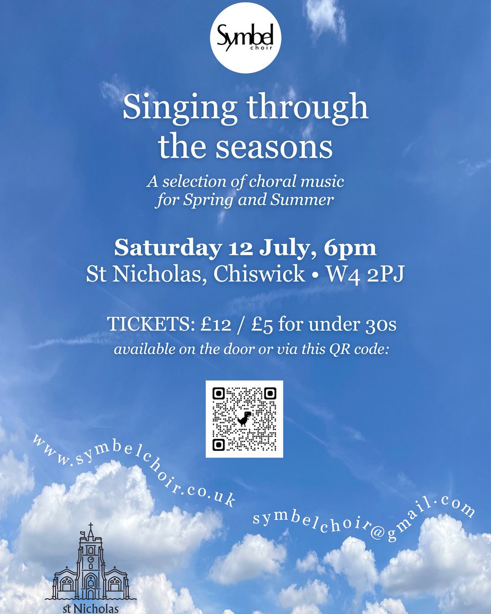 symbelchoir's tweet image. 4 weeks today is our Summer Concert @StNicksW4! Lots of wonderful music by Palestrina, Duruflé, Stanford, @lucywalkermusic, and many more! Tickets available tickettailor.com/events/symbelc…