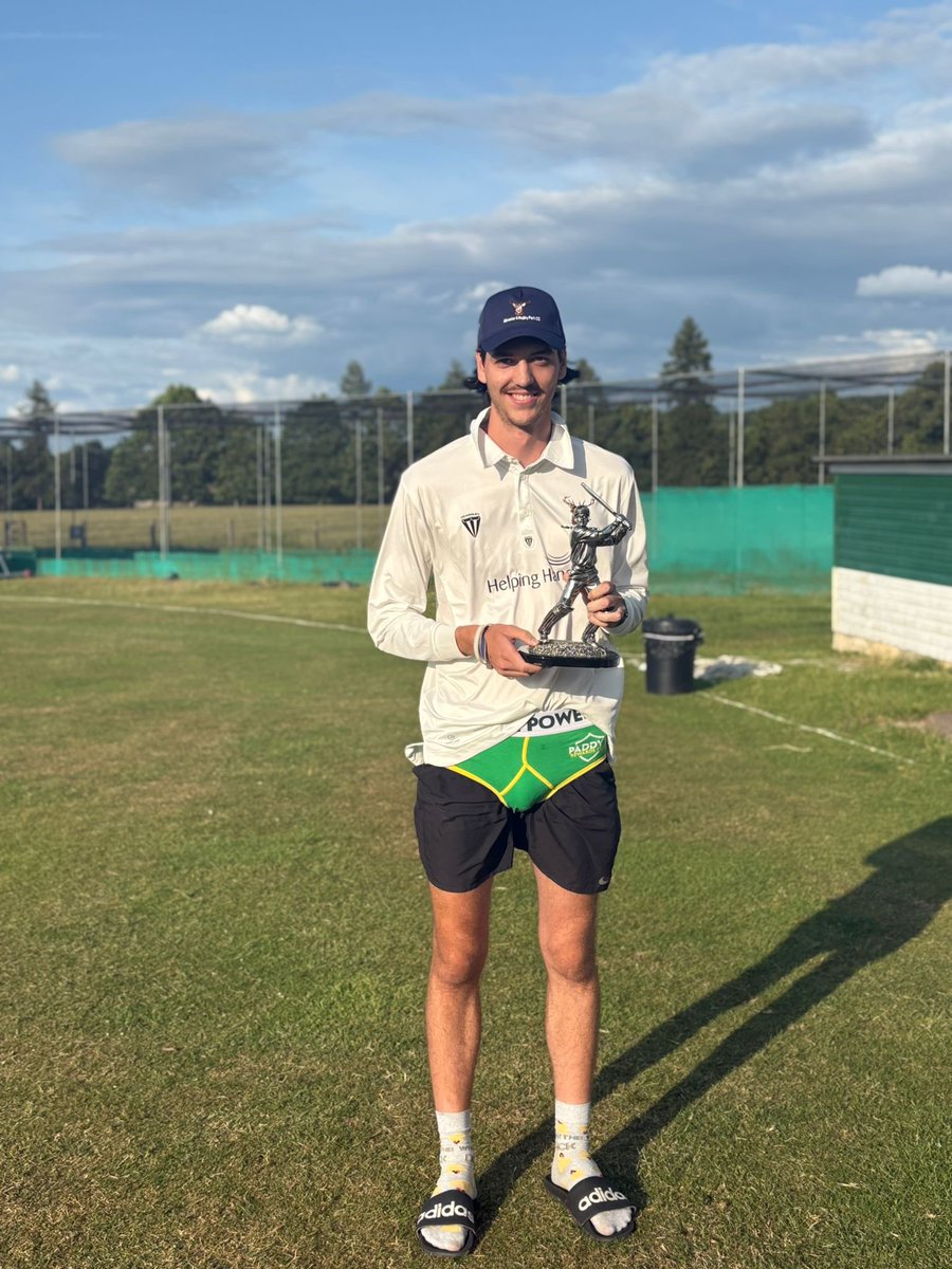 ARPCC's tweet image. Today’s John Clarke Dick of the Days…

1st XI : TK for trying to run a quick single to the keeper and getting ran out.

2nd XI: Kev Bowen and Darren Turner. Kev for a second ball duck (which he hit), dropping a catch and 50 off 7 overs. 

DT for triggering Rob Stanley on 99.