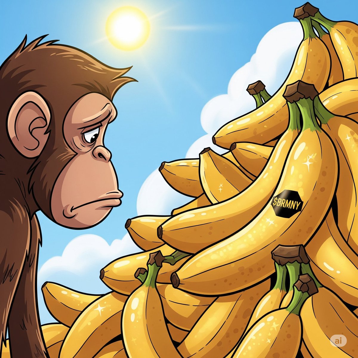 BrokeMonkey17's tweet photo. Tired of just dreaming of the good life? 💭 It's time to grab some real bananas (the $BRMNY kind😉)! Ape in now on https://t.co/oTUFZ3XeoA and let's change our fortunes together! 🚀 🔗 https://t.co/bMZ0emfIQN #MemeCoin #SolanaGems #CryptoCommunity #Trending #TrendingNow https://t.co/JjqXrMmyI9