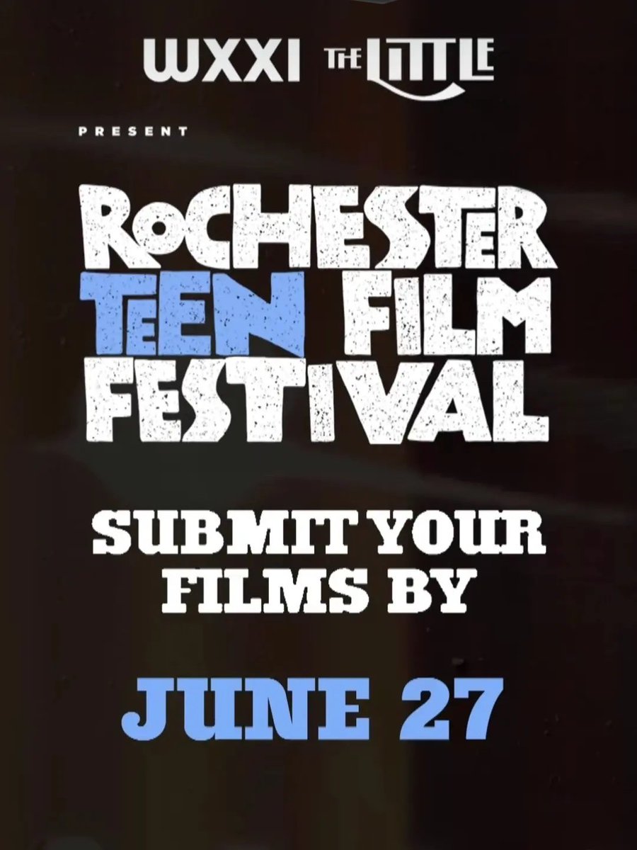 Teen Filmmakers &amp; Animators! Time to finish your short films to submit by 6/27.  wxxi.org/projects/roche…