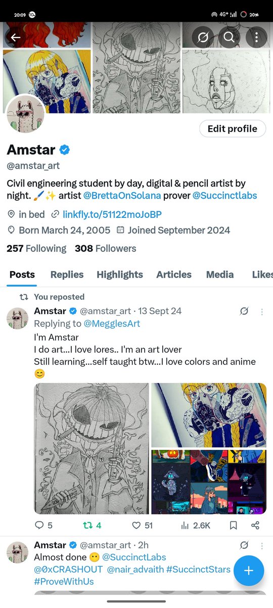 Huge thanks to the Succinct community and all my amazing followers for getting me to 300 followers  Your support means the world to me. Grateful for every like, repost, and kind word. Keep rocking, and let’s create more art together! Gprove  #ProveWithUs